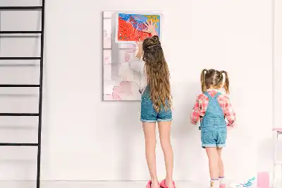 Törölhető tábla akvarell szirmok mintával