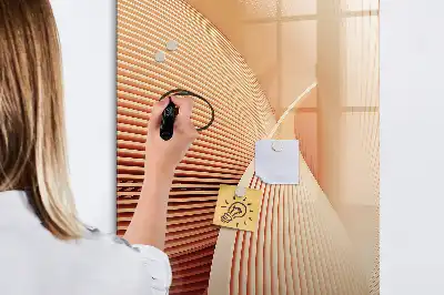 Törölhető tábla hullám absztrakció mintával