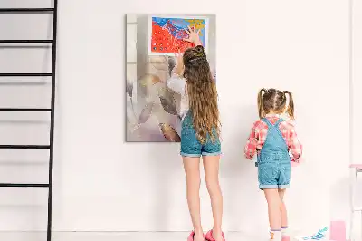 Írható mágneses tábla akvarell növények mintával