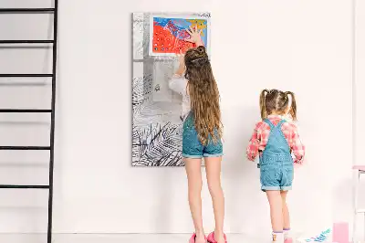 Törölhető tábla pálmalevelek mintával