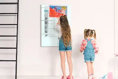 Pénzügyi tervező írható mágneses tábla kivitelben