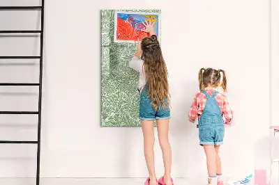Törölhető tábla nagy levelek mintával