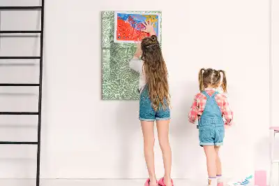 Törölhető tábla nagy levelek mintával