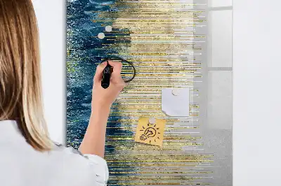 Írható mágneses tábla dekoratív mintával