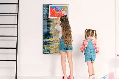 Írható mágneses tábla dekoratív mintával