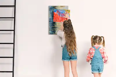 Írható mágneses tábla dekoratív mintával