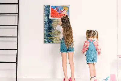 Írható mágneses tábla dekoratív mintával