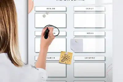 Jövőkép tábla törölhető írófelülettel