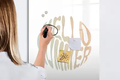 Törölhető tábla nyári köszöntő felirattal
