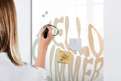 Törölhető tábla nyári köszöntő felirattal