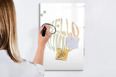 Törölhető tábla nyári köszöntő felirattal
