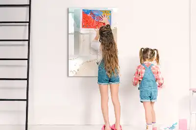 Törölhető tábla pasztell foltok mintával