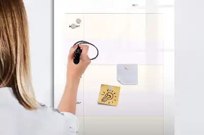 Írható mágneses tábla étkezési tervező kivitelben