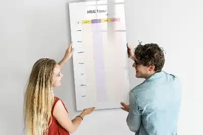 Írható mágneses étkezési tervező tábla mágneses kivitelben
