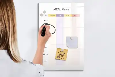 Írható mágneses étkezési tervező tábla mágneses kivitelben