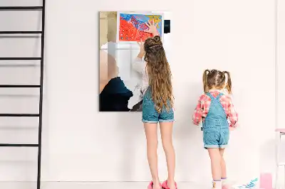 Törölhető tábla akvarell absztrakció mintával