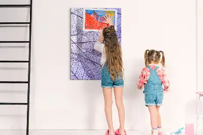 Írható mágneses tábla levél textúrás mintázattal