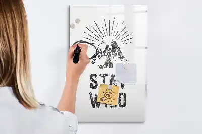 Törölhető tábla Vad hegyek mintával