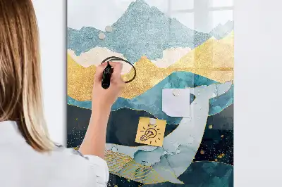 Törölhető tábla márvány bálna mintával