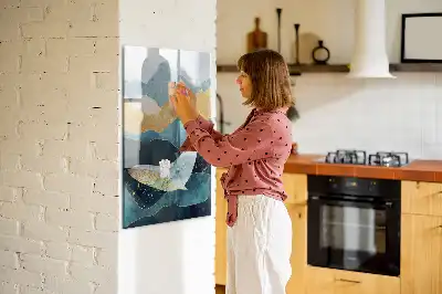 Törölhető tábla márvány bálna mintával