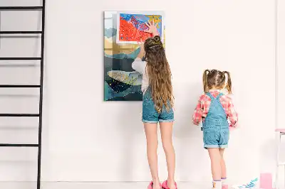 Törölhető tábla márvány bálna mintával