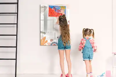Mágneses havi tervező írható felületű