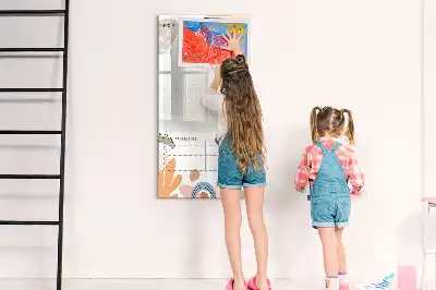Mágneses havi tervező írható felületű
