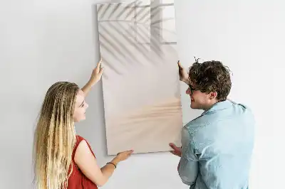 Törölhető tábla pálmalevél árnyéka mintával