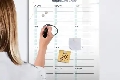 Írható mágneses tábla fontos dátumok mintával