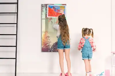 Törölhető tábla trópusi pálma mintával