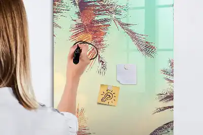 Törölhető tábla trópusi pálma mintával