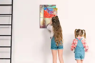 Törölhető tábla trópusi pálma mintával