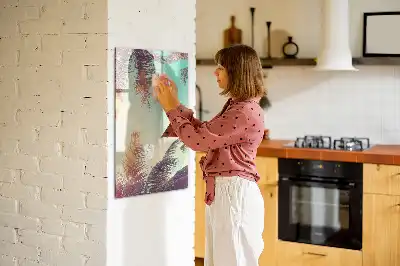 Törölhető tábla trópusi pálma mintával