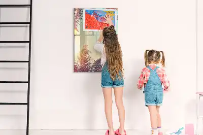 Törölhető tábla trópusi pálma mintával