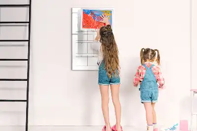 Írható mágneses tábla havi célok mintával