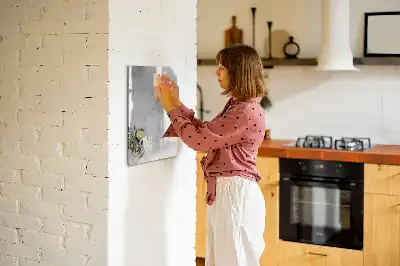 Törölhető tábla beton és olívabogyók mintával