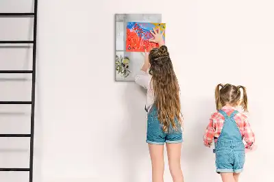 Törölhető tábla beton és olívabogyók mintával