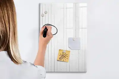 Írható mágneses tábla természetes fa kerettel