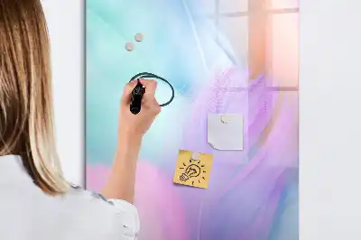 Törölhető tábla pasztell tollakkal