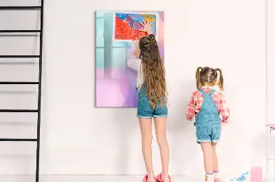 Törölhető tábla pasztell tollakkal