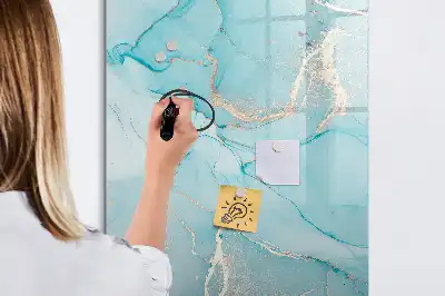 Mágneses írótábla dekoratív márványmintás kivitelben