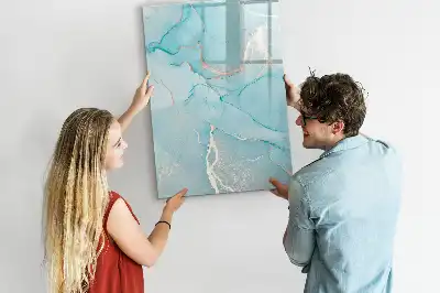 Mágneses írótábla dekoratív márványmintás kivitelben