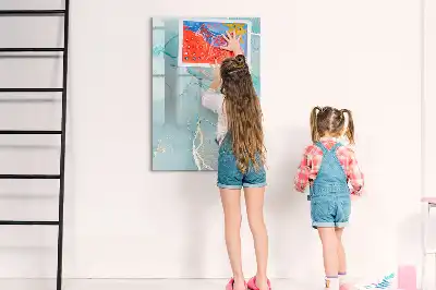 Mágneses írótábla dekoratív márványmintás kivitelben