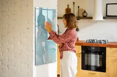 Mágneses írótábla dekoratív márványmintás kivitelben