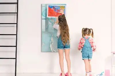 Mágneses írótábla dekoratív márványmintás kivitelben