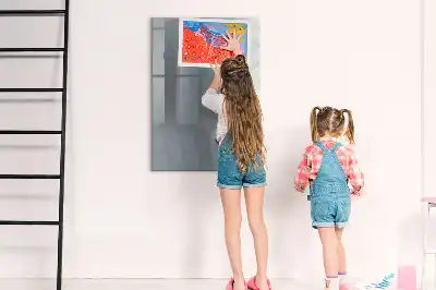 Írható mágneses tábla szürke hullám absztrakció mintával