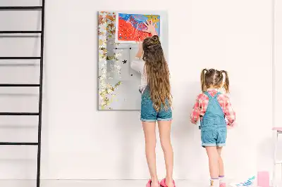 Törölhető tábla csillagok mintával