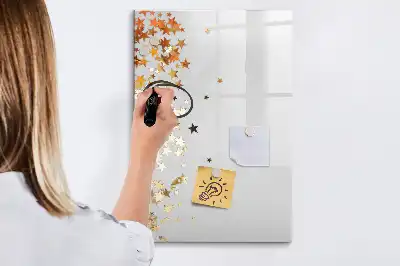 Törölhető tábla csillagok mintával