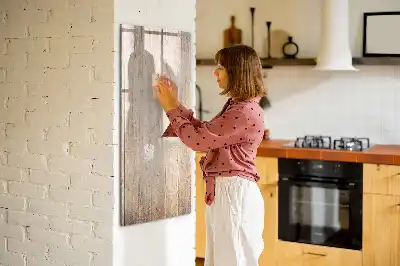 Törölhető tábla világos fa kerettel