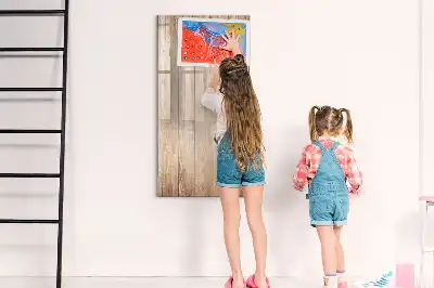Törölhető tábla világos fa kerettel